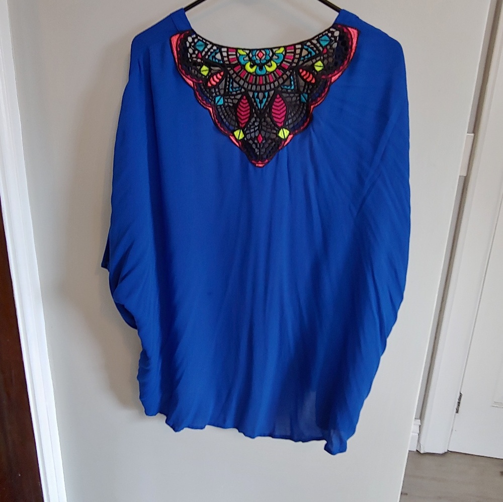 Xhilaration royal blue kimono